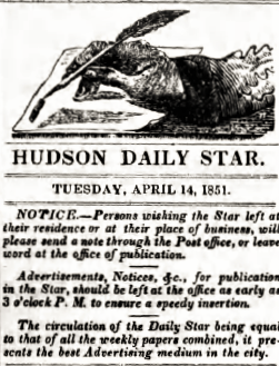 Hudson Daily Star Newspaper