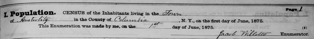 1875 New York State Census