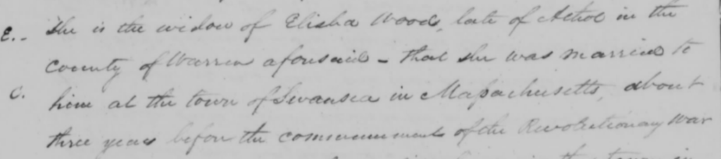 Rejected Revolutionary War pension file