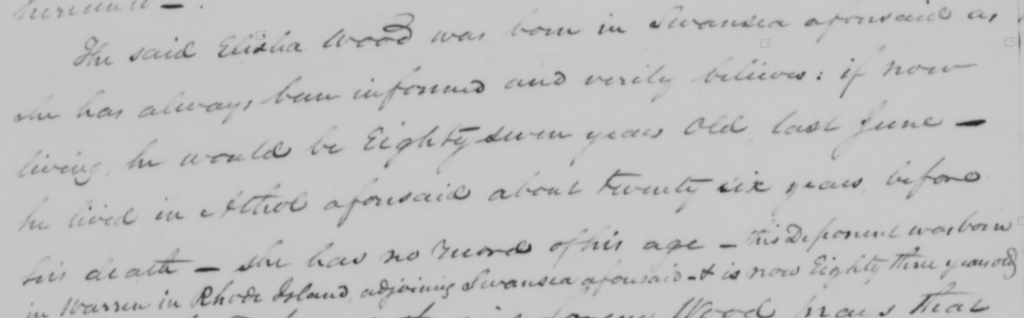 Rejected Revolutionary War pension file