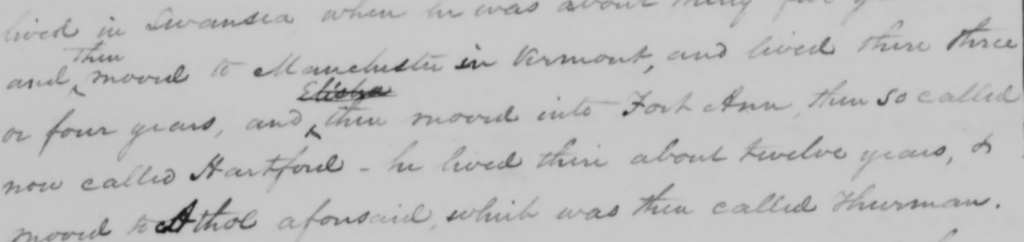 Rejected Revolutionary War pension file